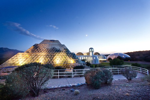 Researchers at Biosphere 2 are looking into the idea of a Model City. The idea is to make the 40-acre campus into a sustainable, solar-powered and energy-efficient example for municipalities to follow. Technologies for solar-powered grids and storage are being tested along with water-harvesting techniques.